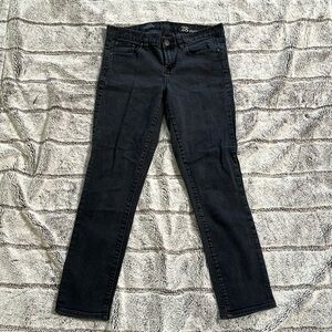 J Crew Faded Black Ankle Jeans